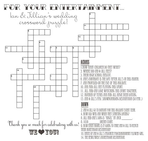 Medium Crossword Puzzle